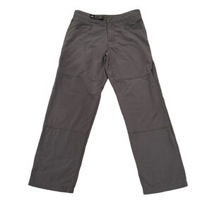 PrAna Mens Charcoal Belted Hiking Pants sz M